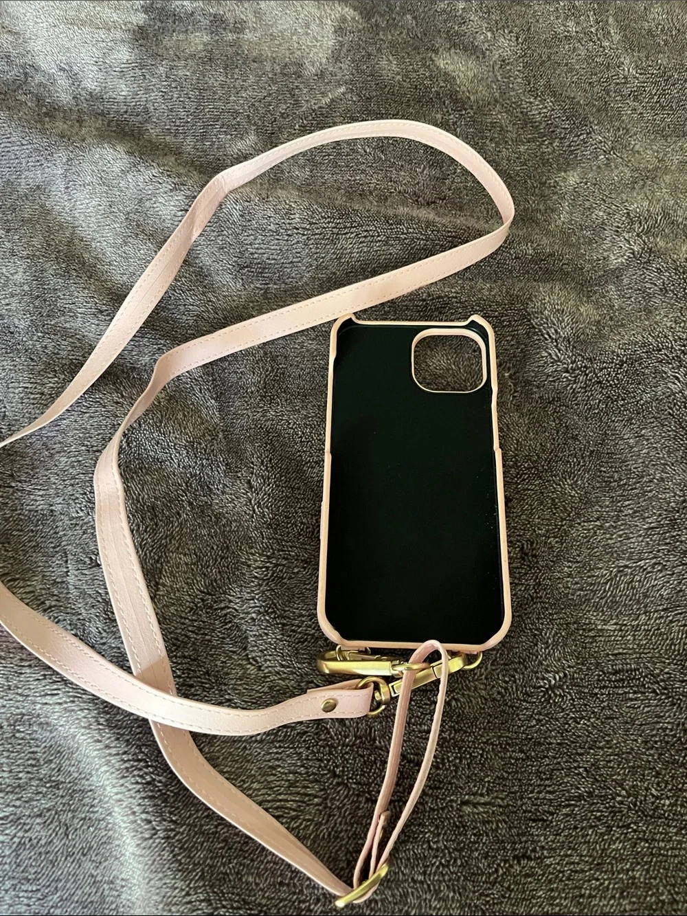 Pink Crossbody Wallet Phone Case with Detachable Strap